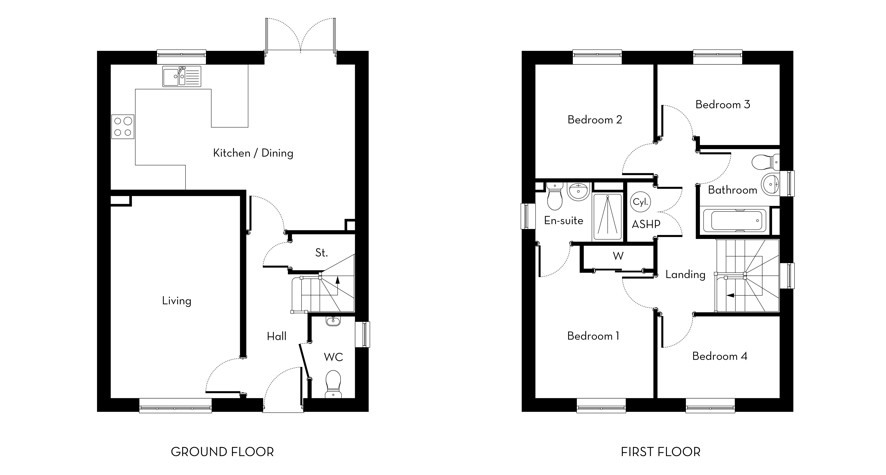 The Hawthorne floor plans