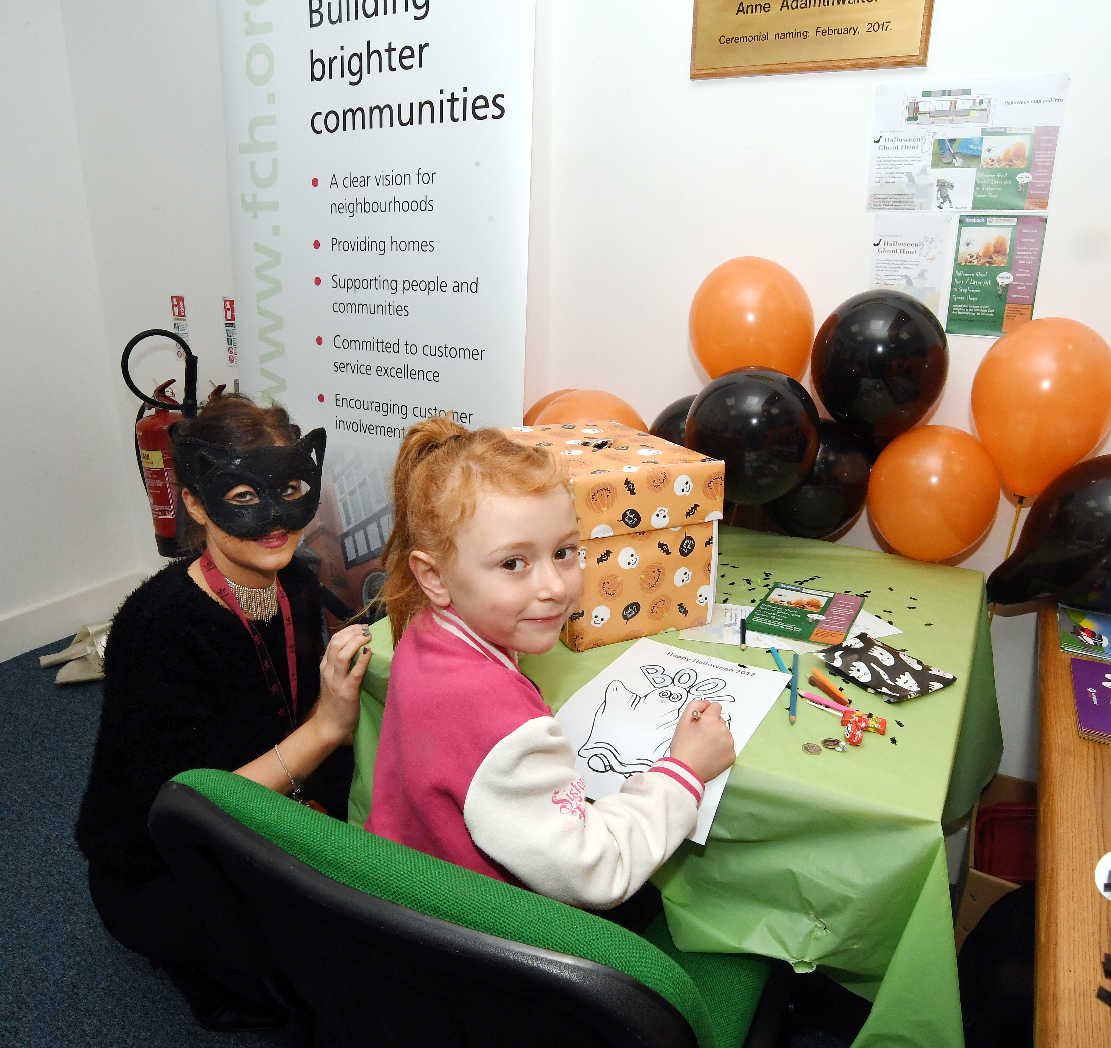 Children at the Halloween event in Beechdale