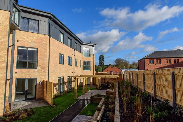 Exterior view of Keystone's new Home Grange development