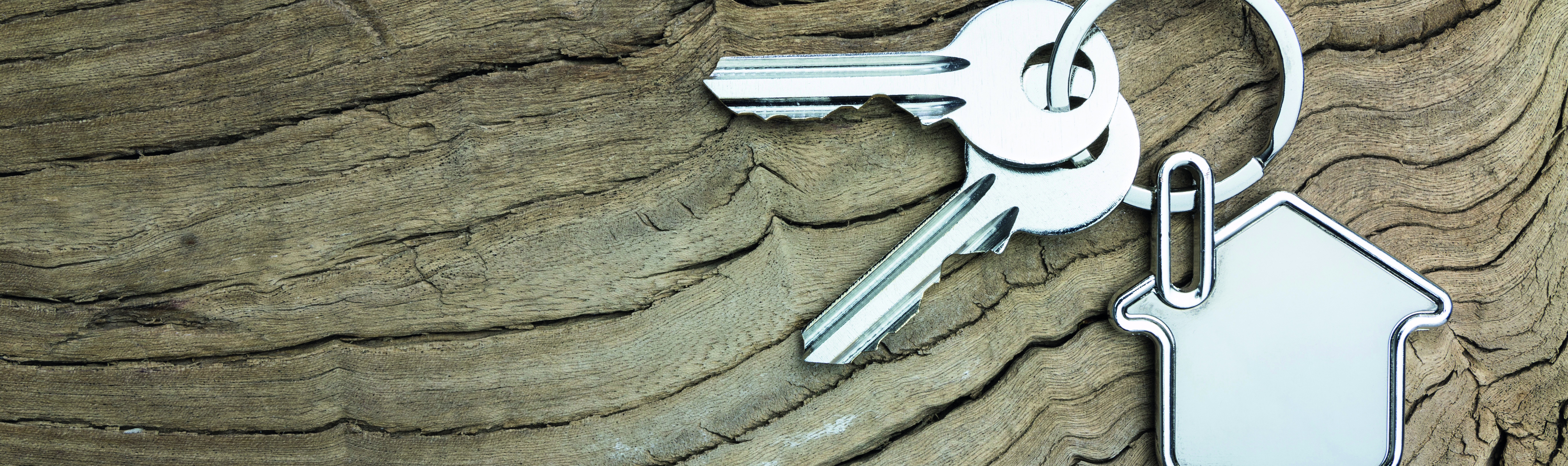 House keys on a keyring