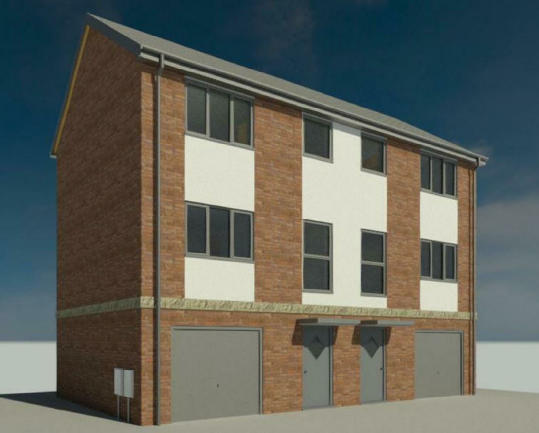 CGI image of house type at Welland Hospital site in Spalding