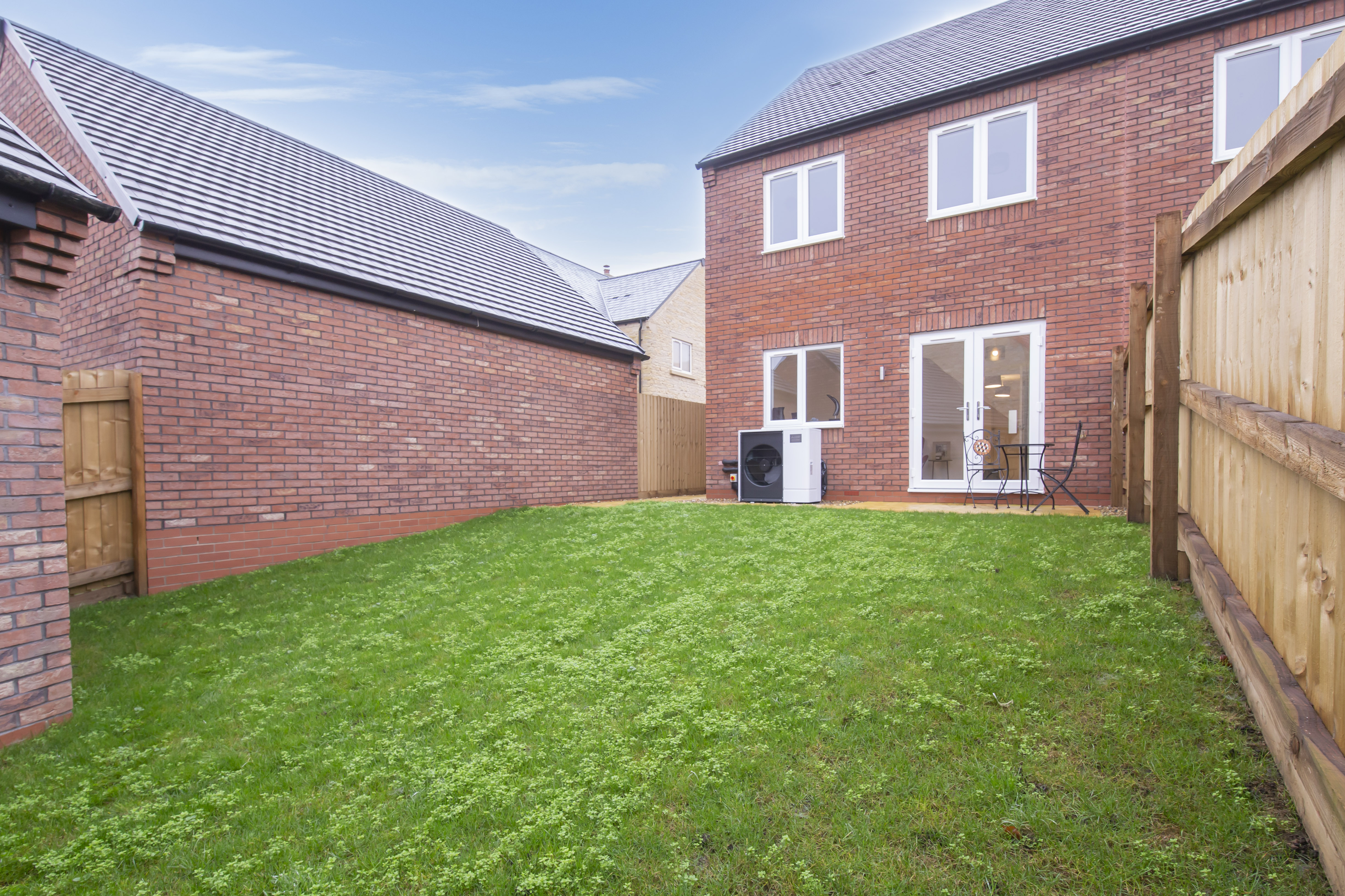 Back of the house on Forest Heath development