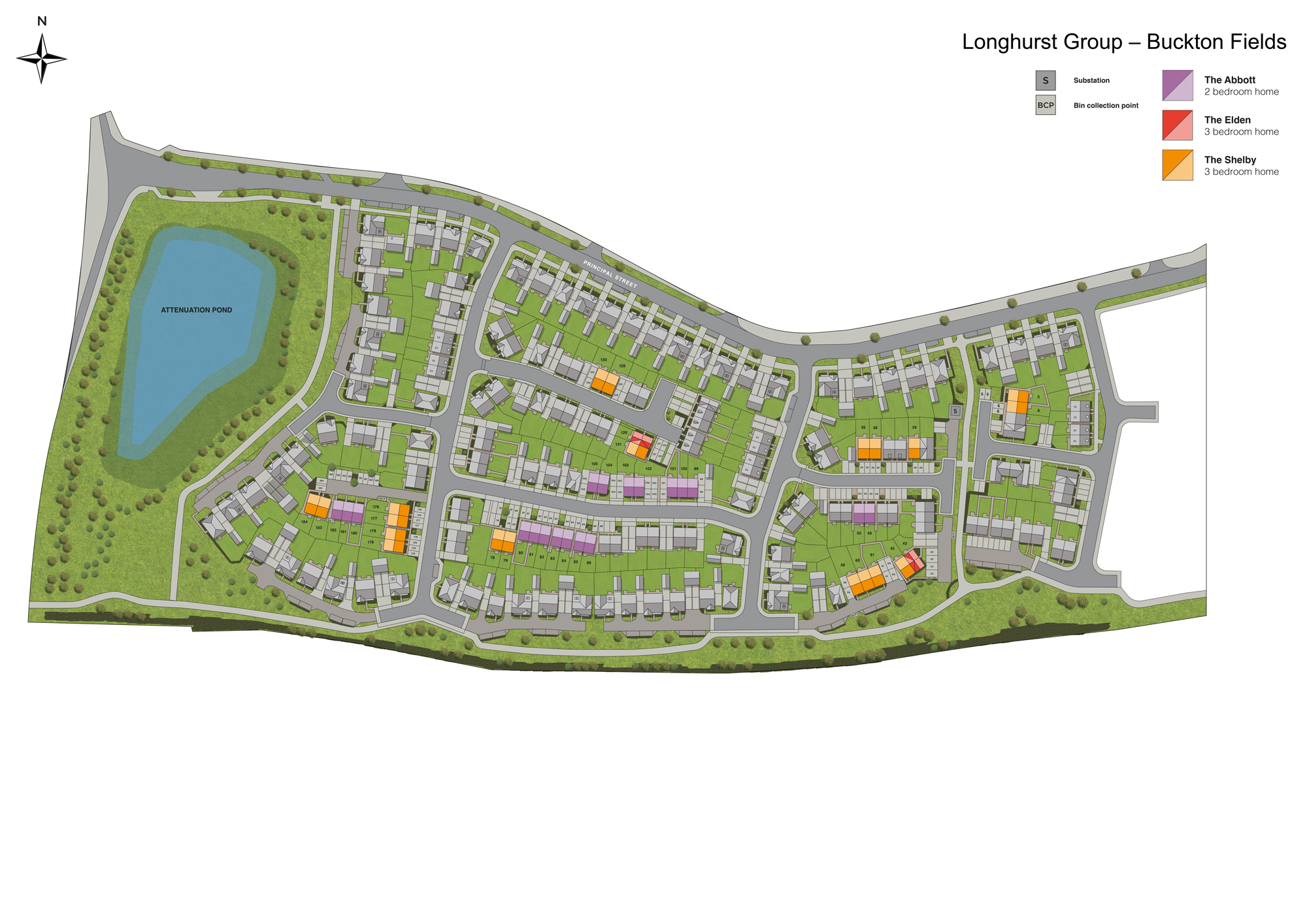 Longhurst Group Buckton Fields site plan