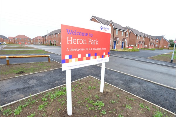 Heron Park development sign