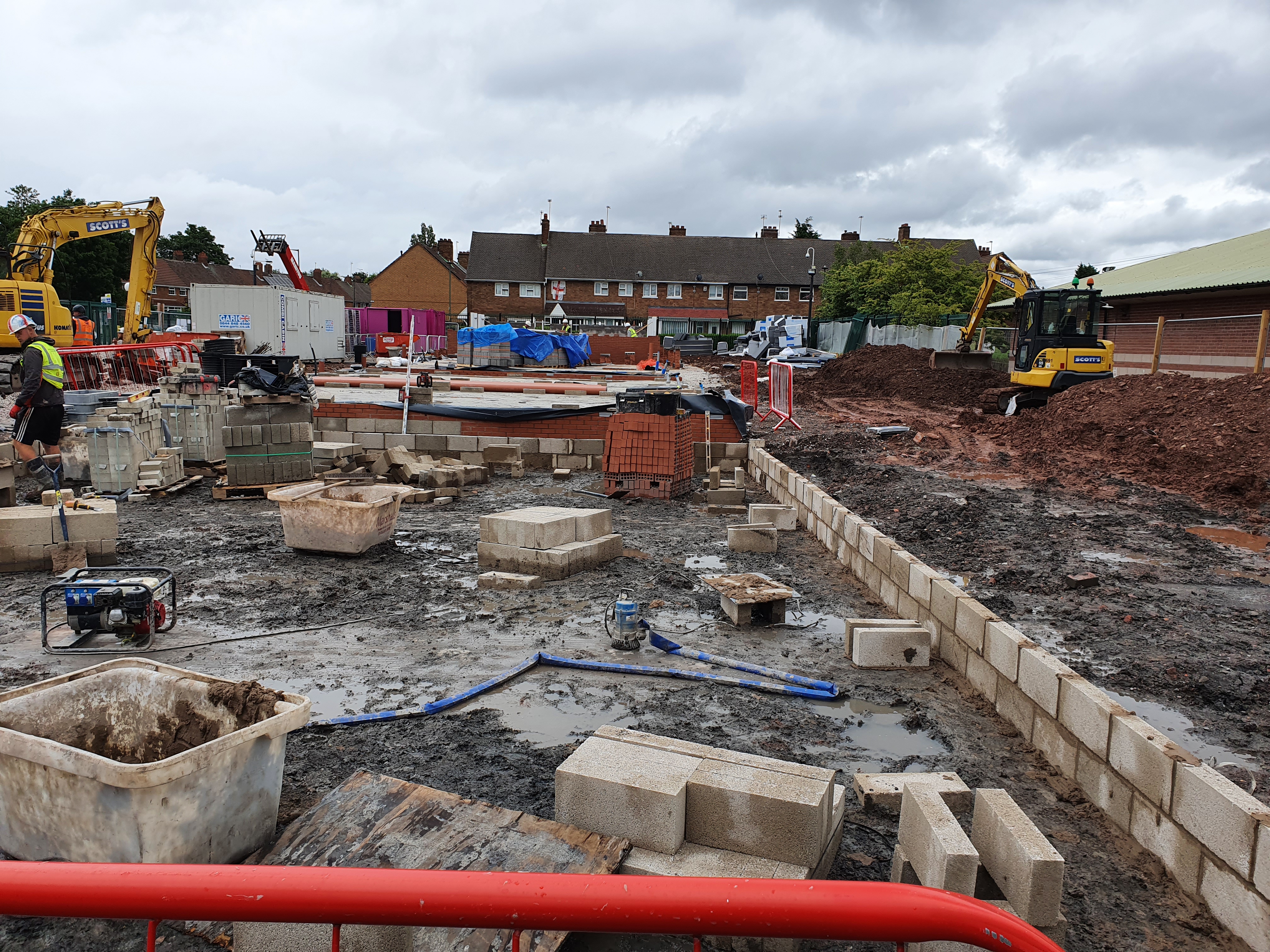 Machinery at Walsall development