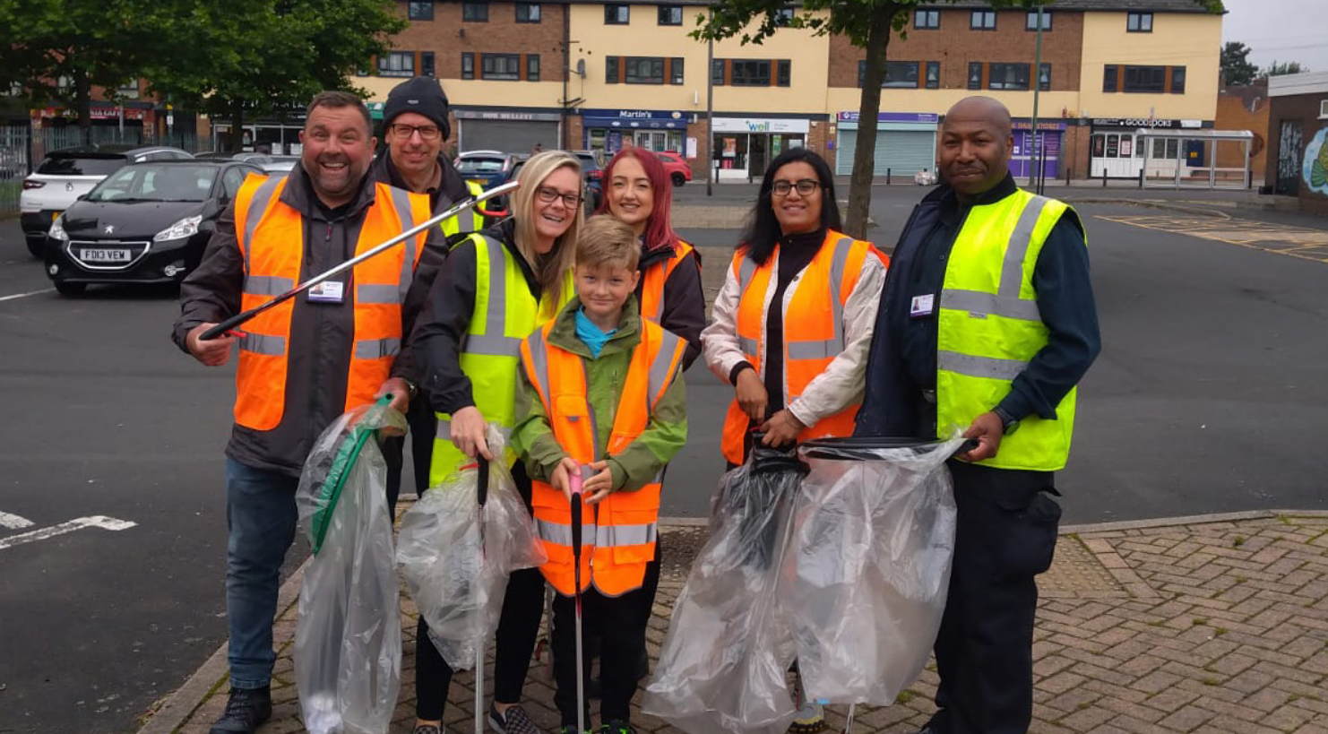 Litterpicking in Walsall