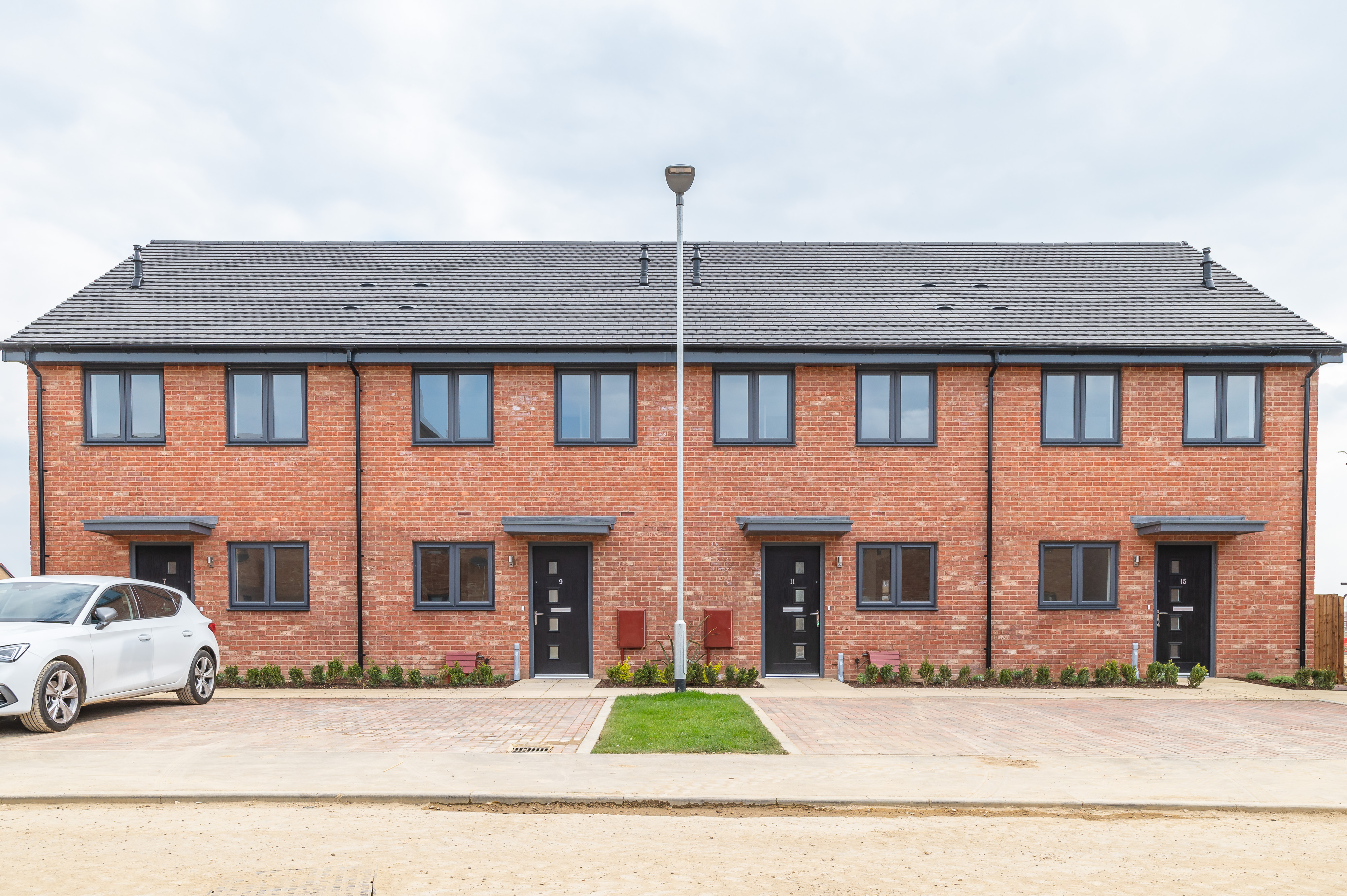 Row of four houses