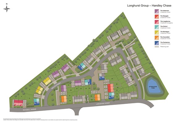 Handley Chase, Sleaford site map