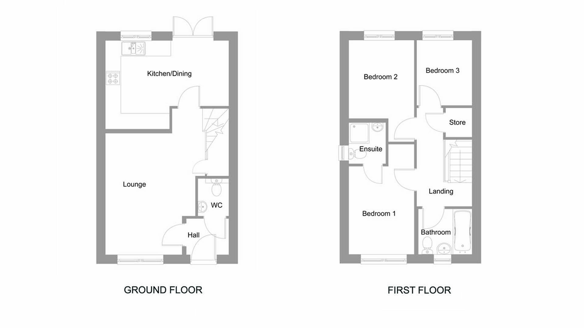 The Bluebell floor plans