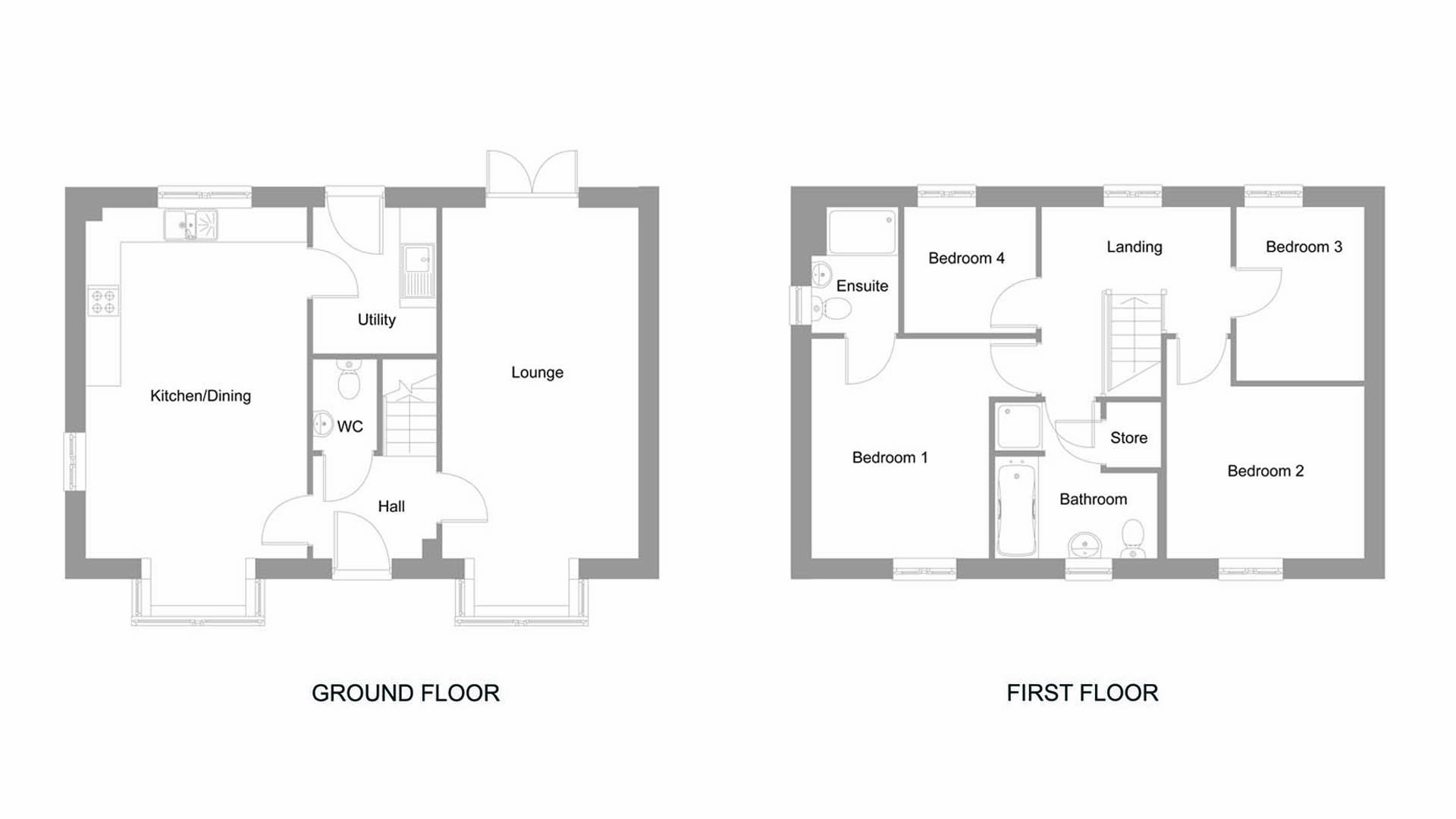 The Buttercup floorplan