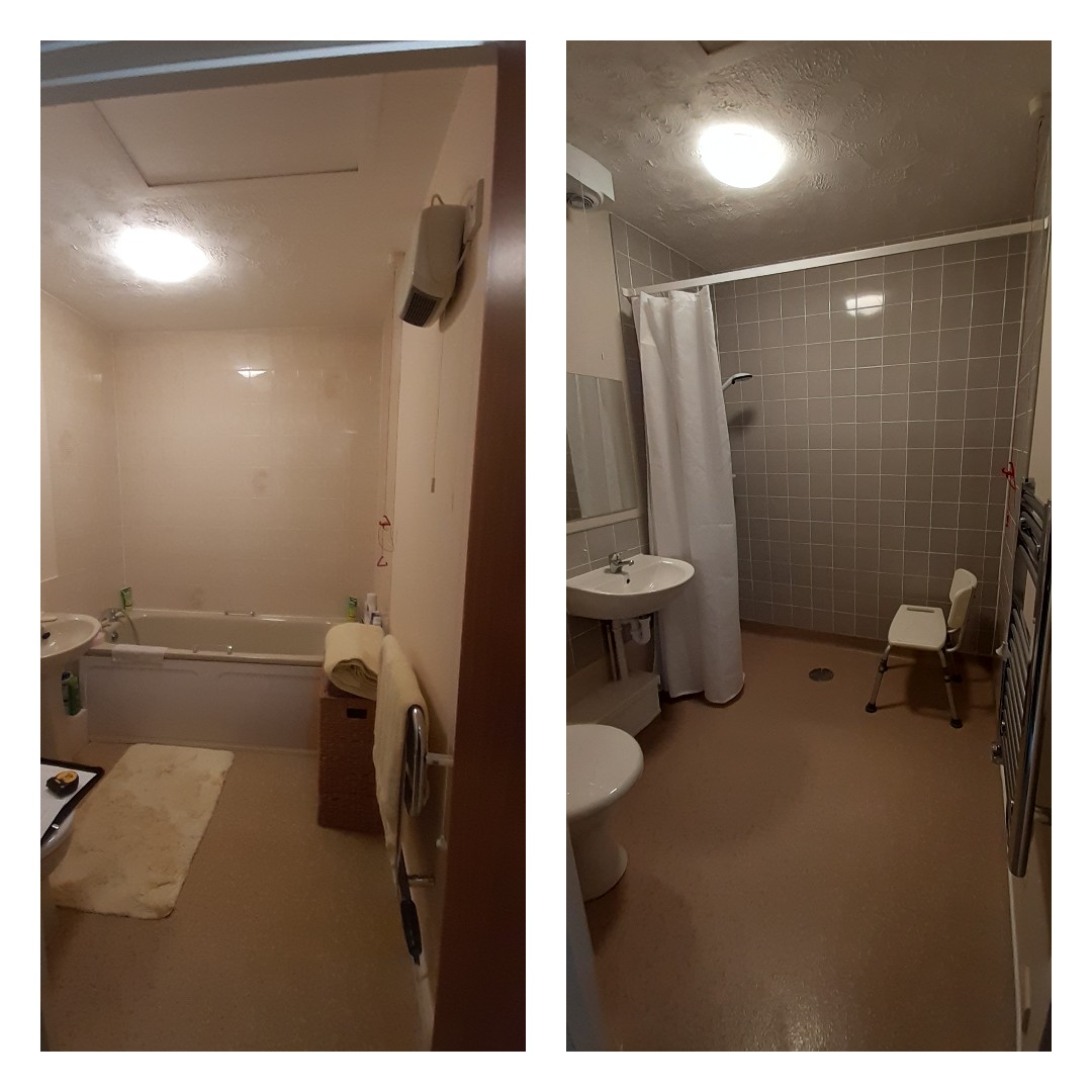 before and after bathroom