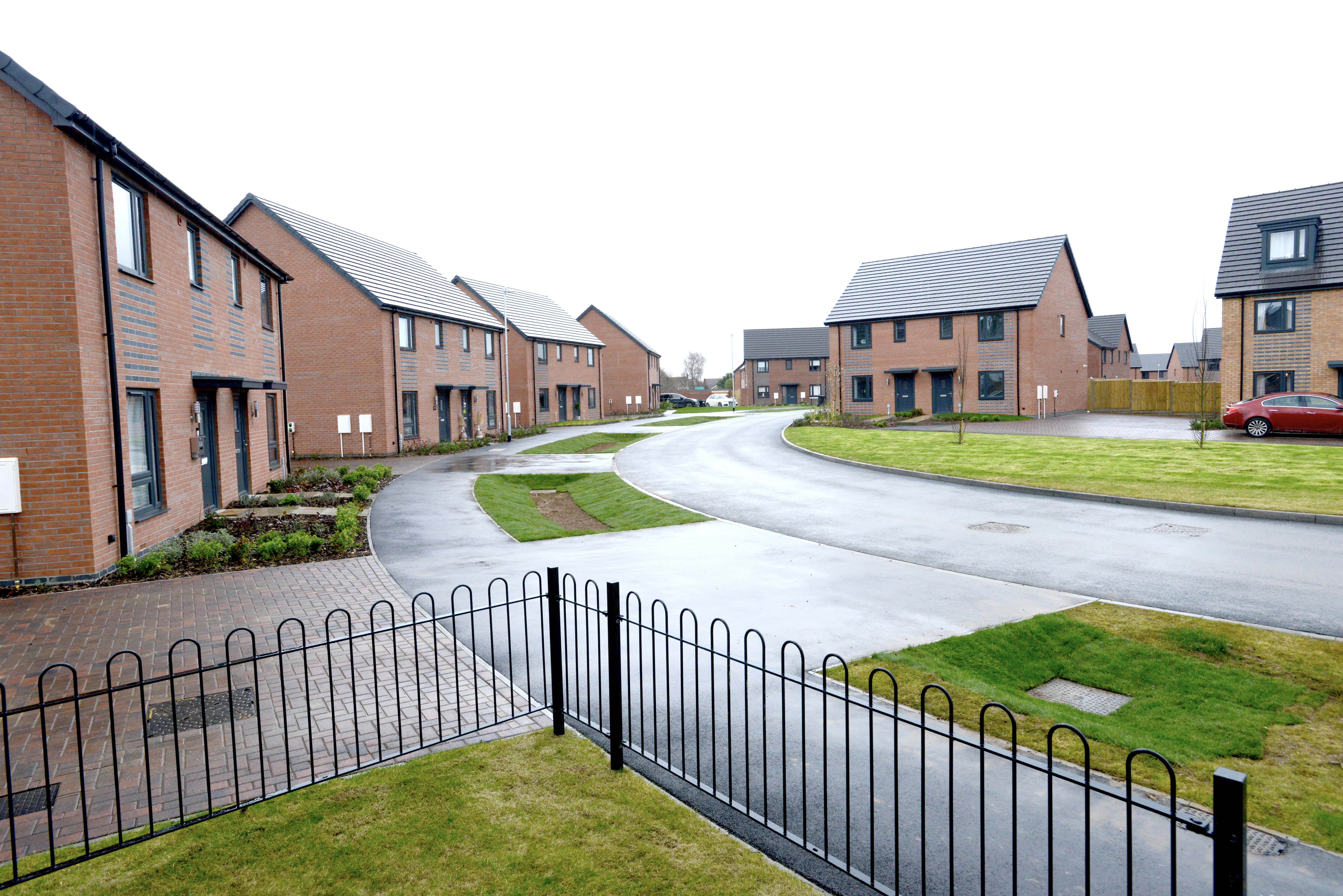 Row of houses at Handley Chase