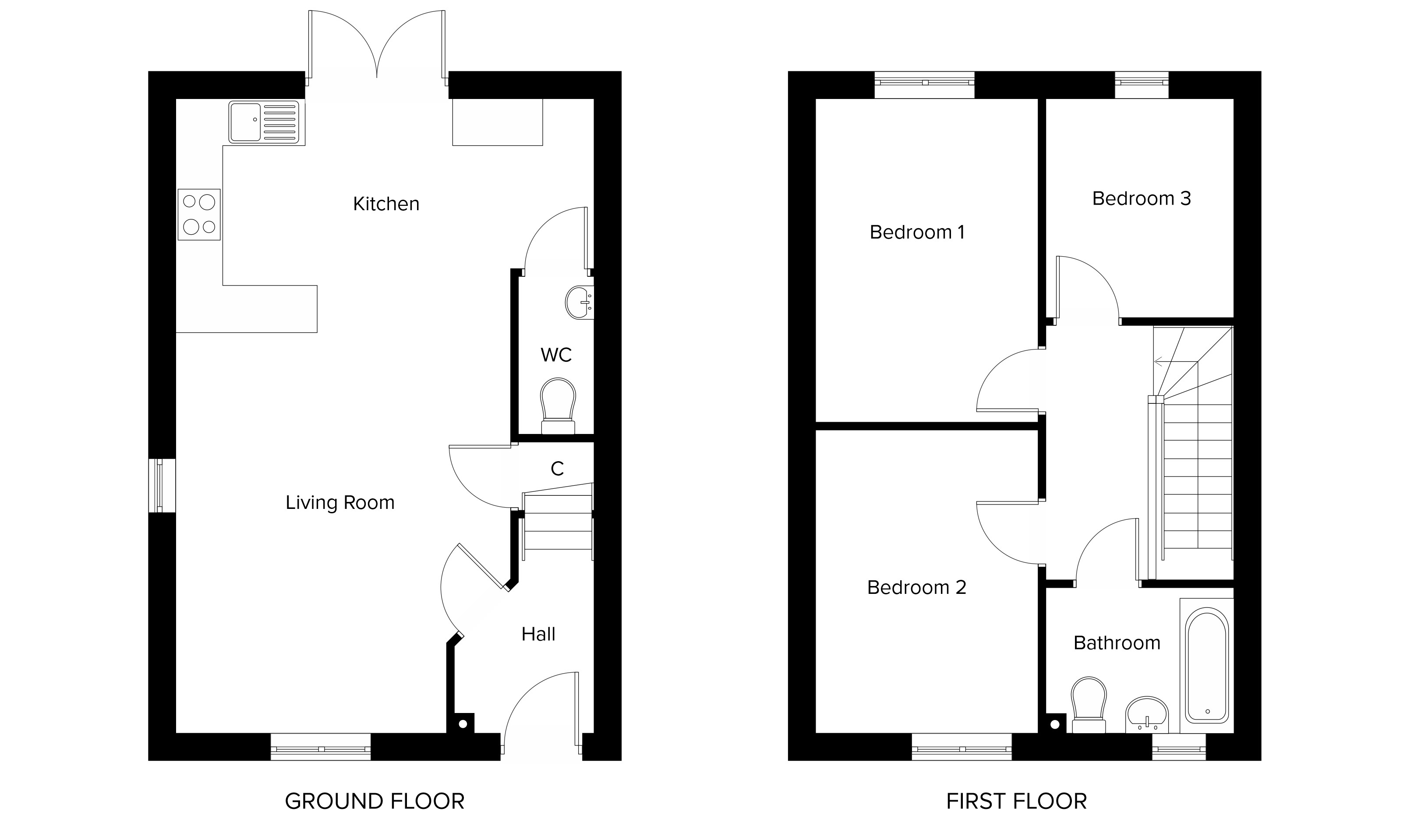 The Rochester floor plans