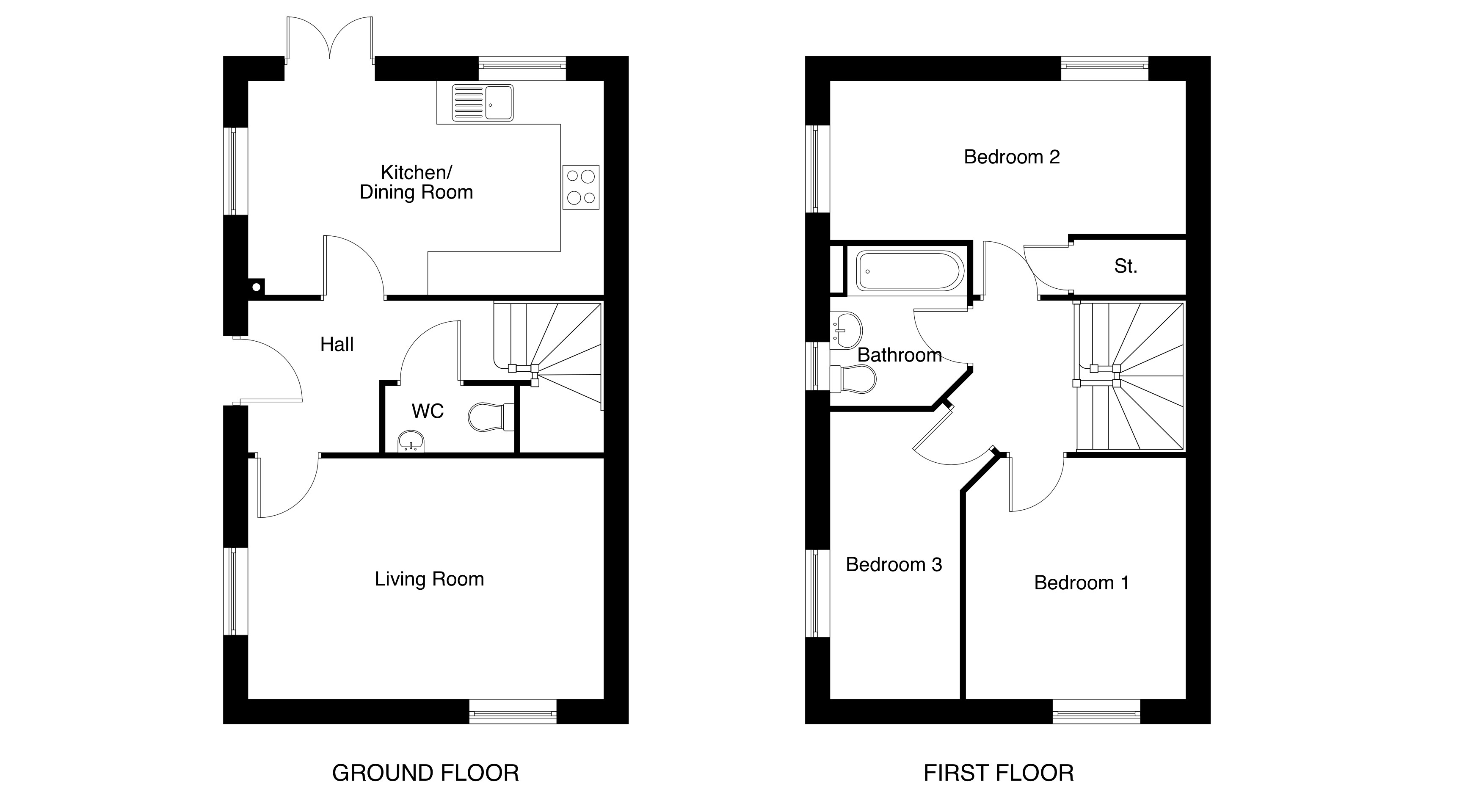 The Thirsk floorplans