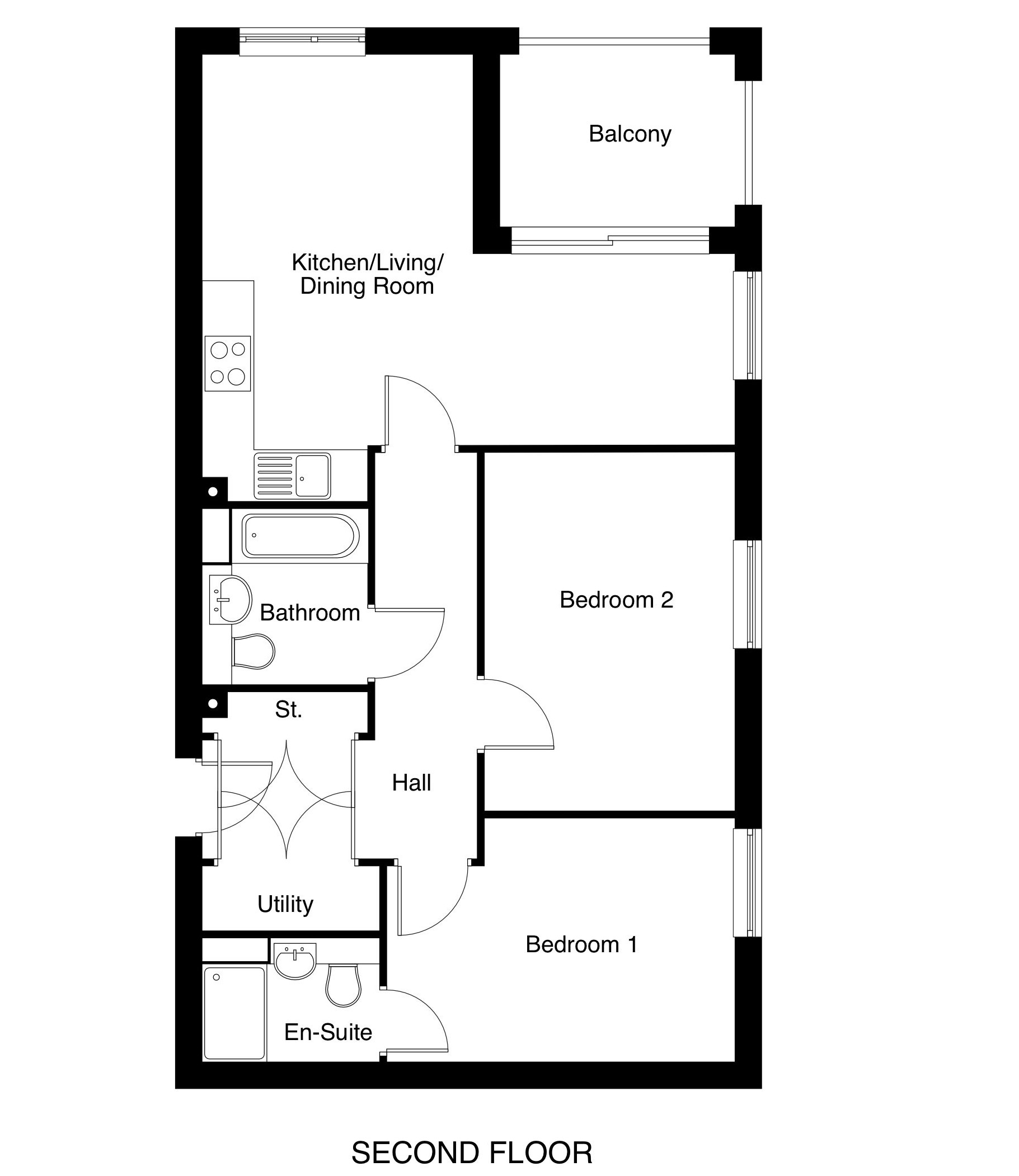 The Warwick floorplan