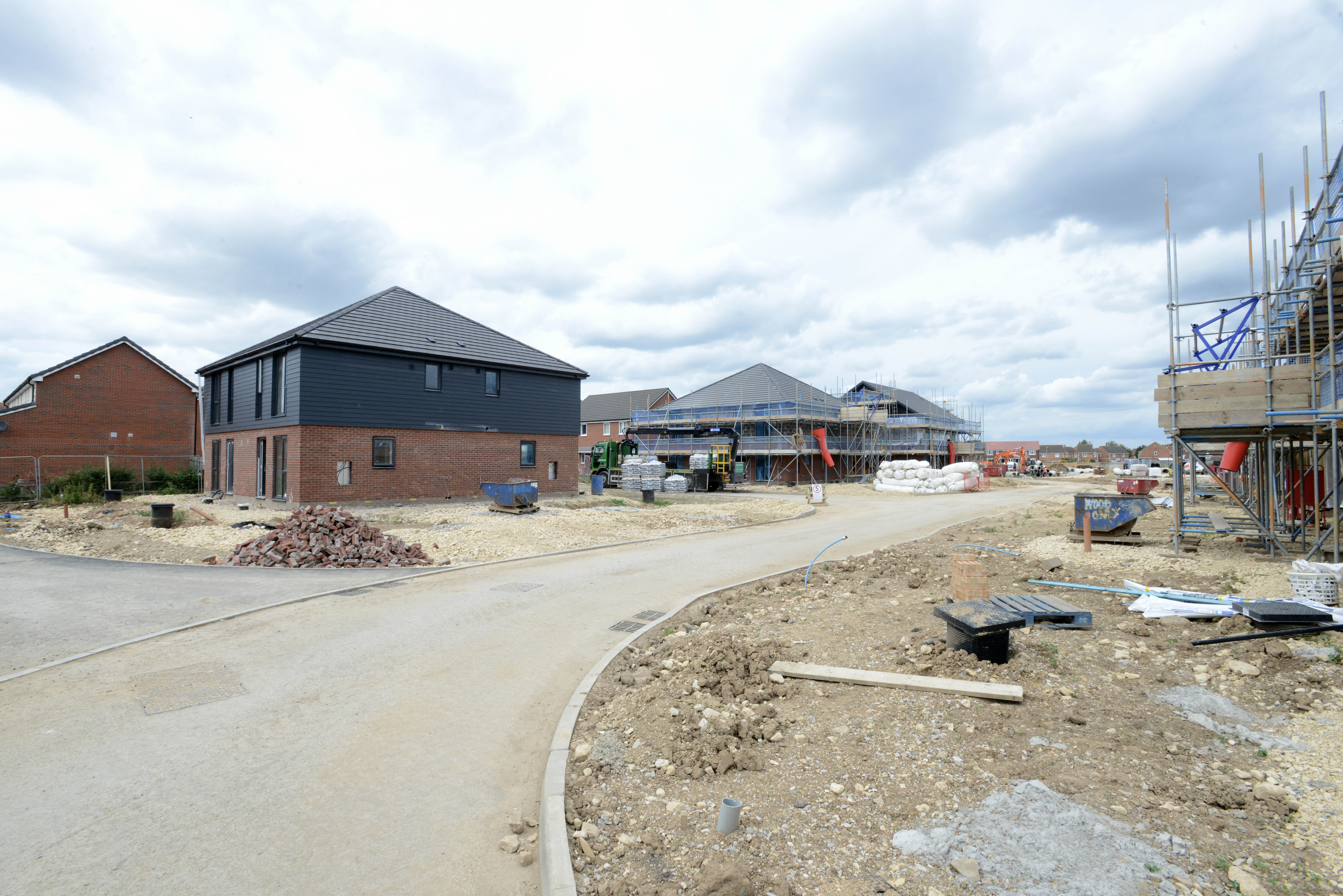 New build houses on new development