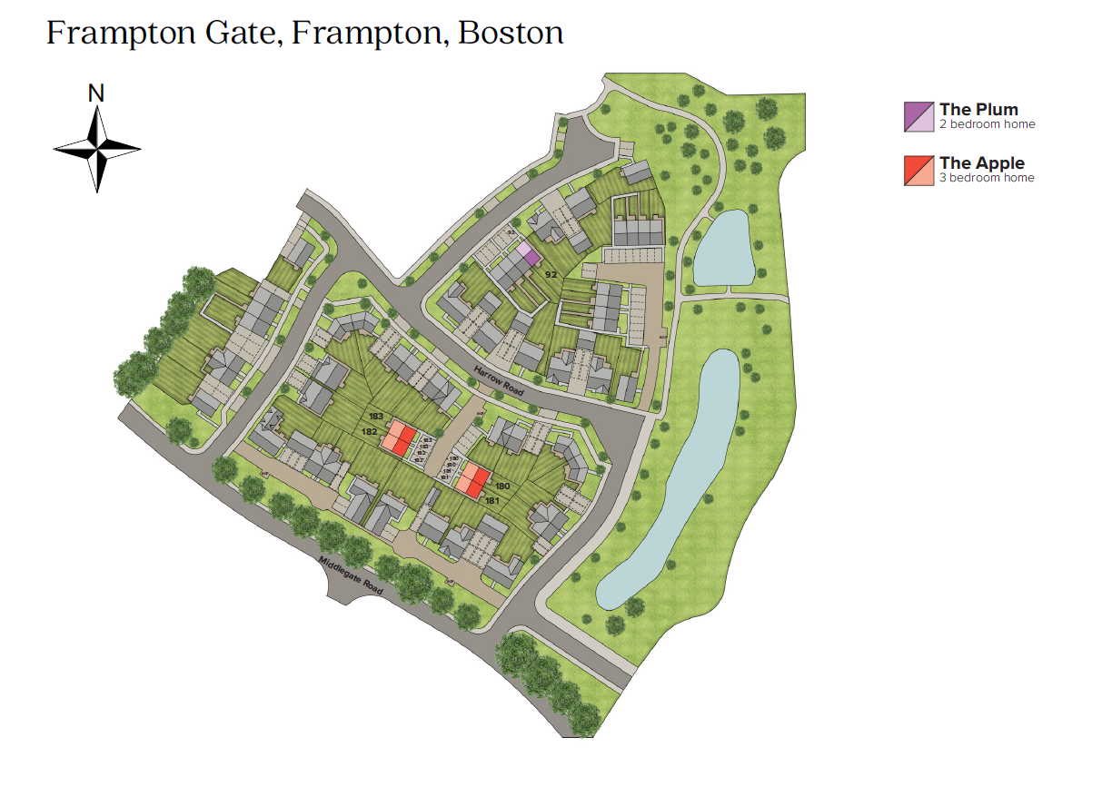 Frampton Gate site plan