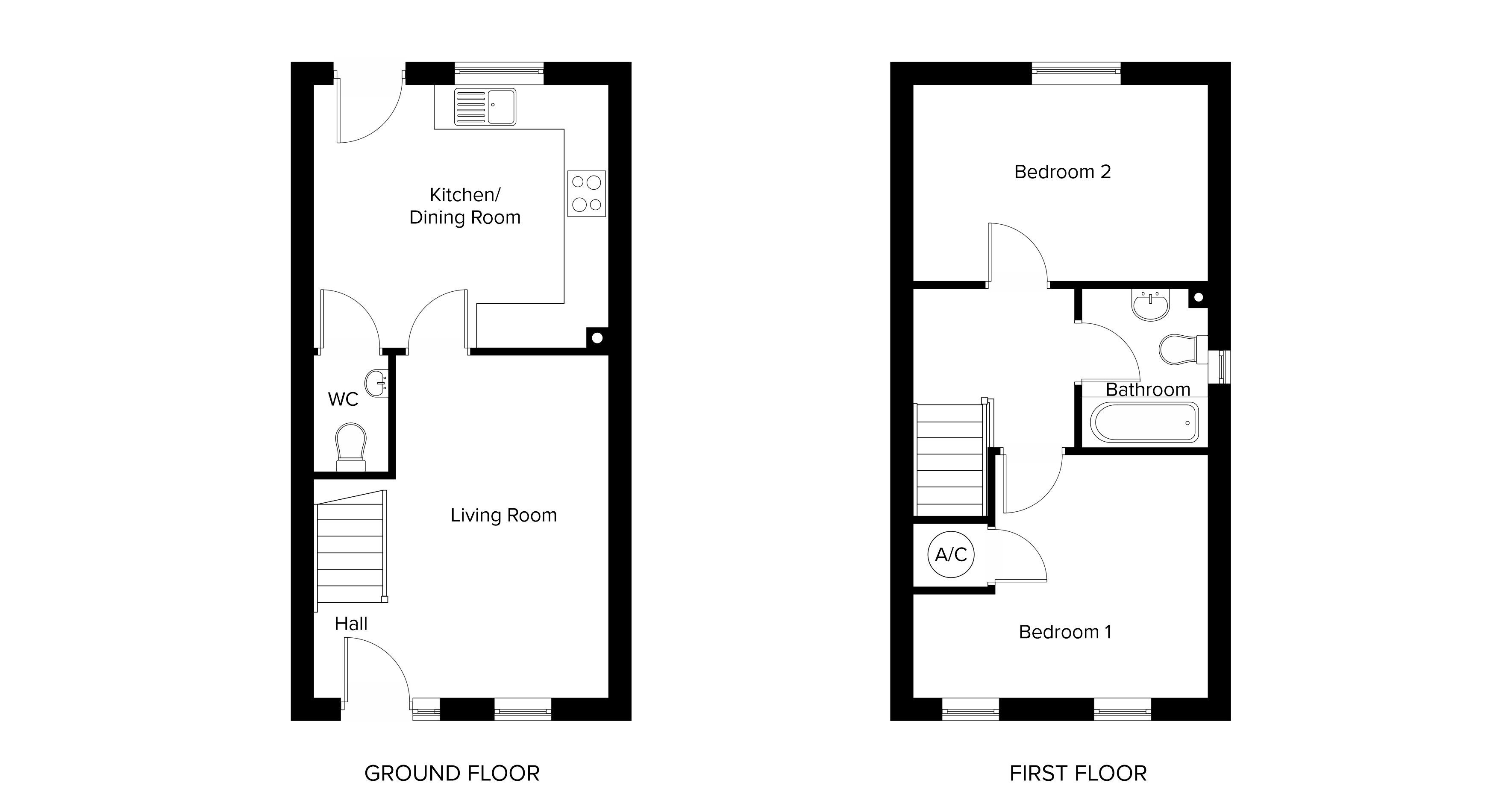 The Barley floorplans