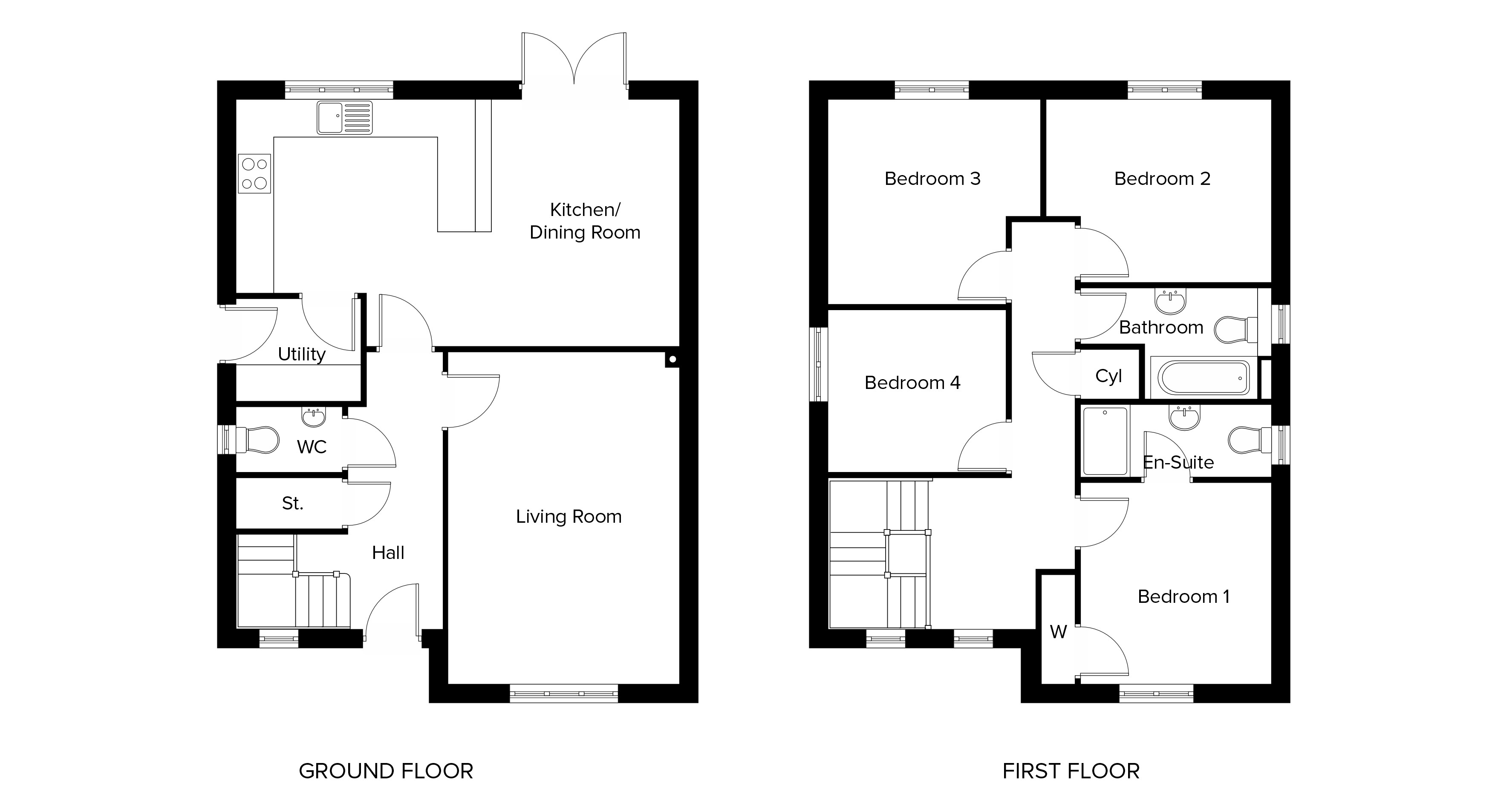 The Silverstone floorplans