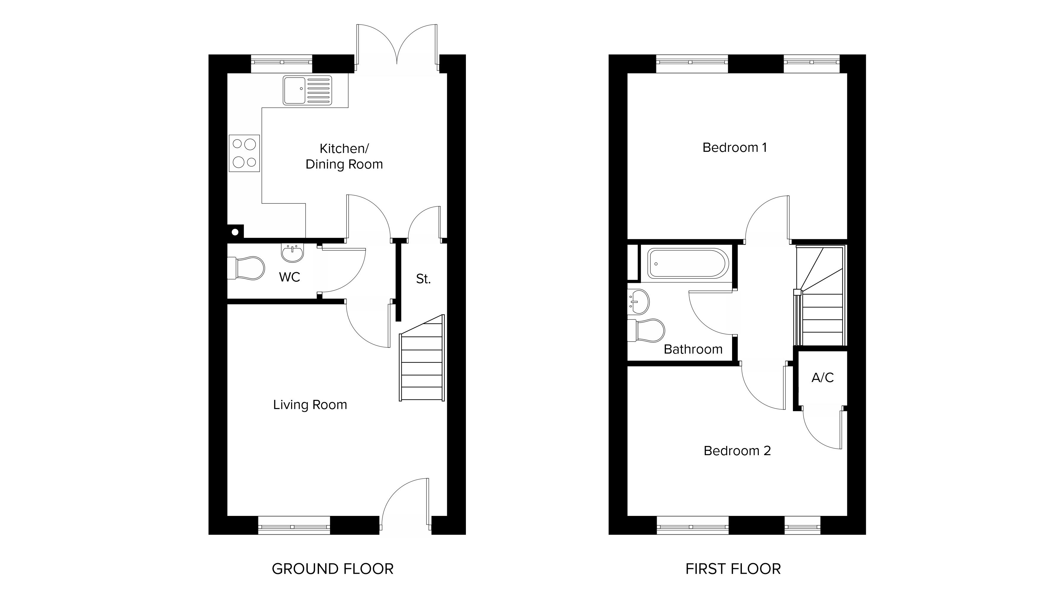 The Fenton floorplans