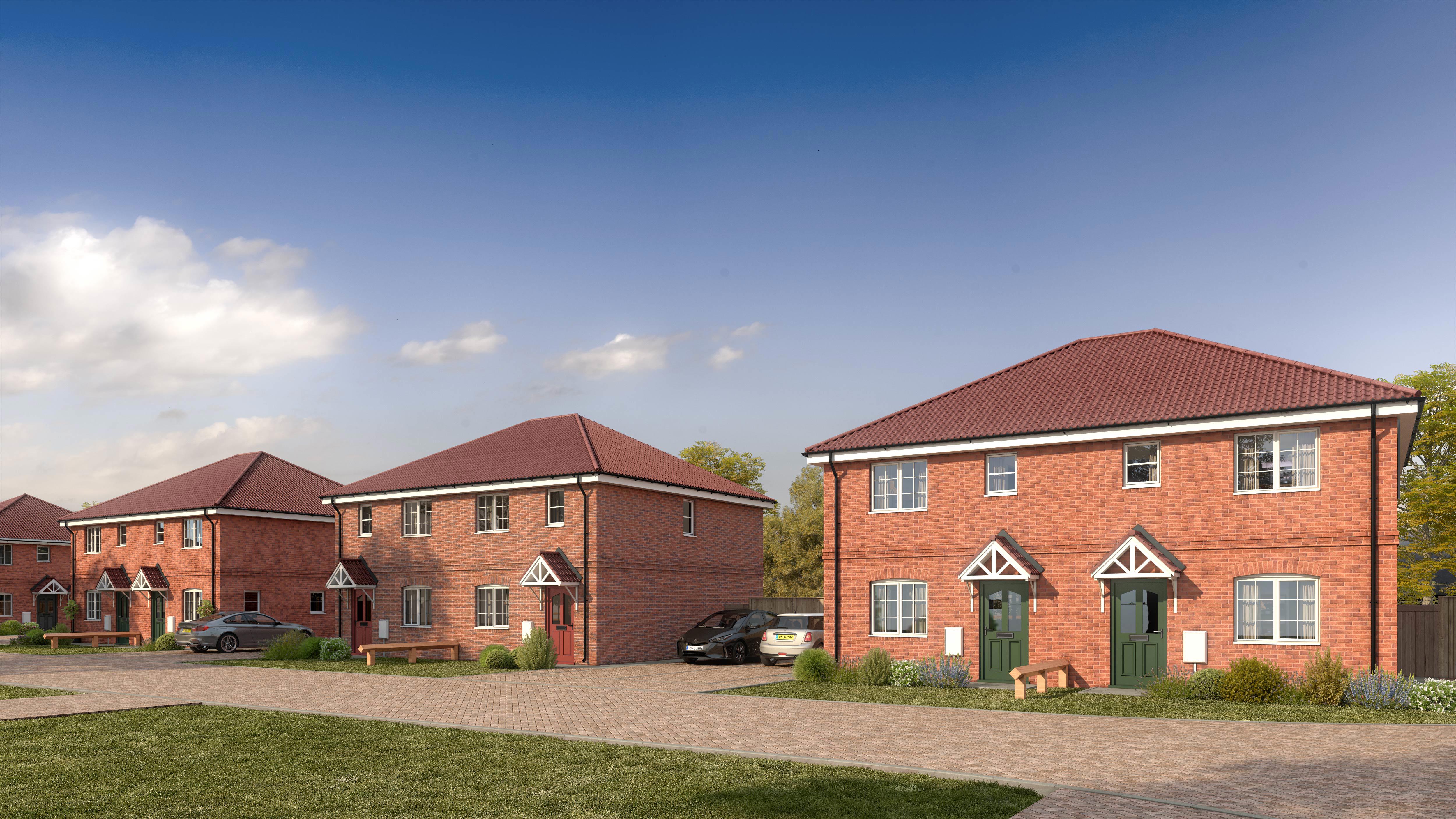 Shared Ownership homes at Vasey Fields Bassingham Lincoln New build homes Shared
