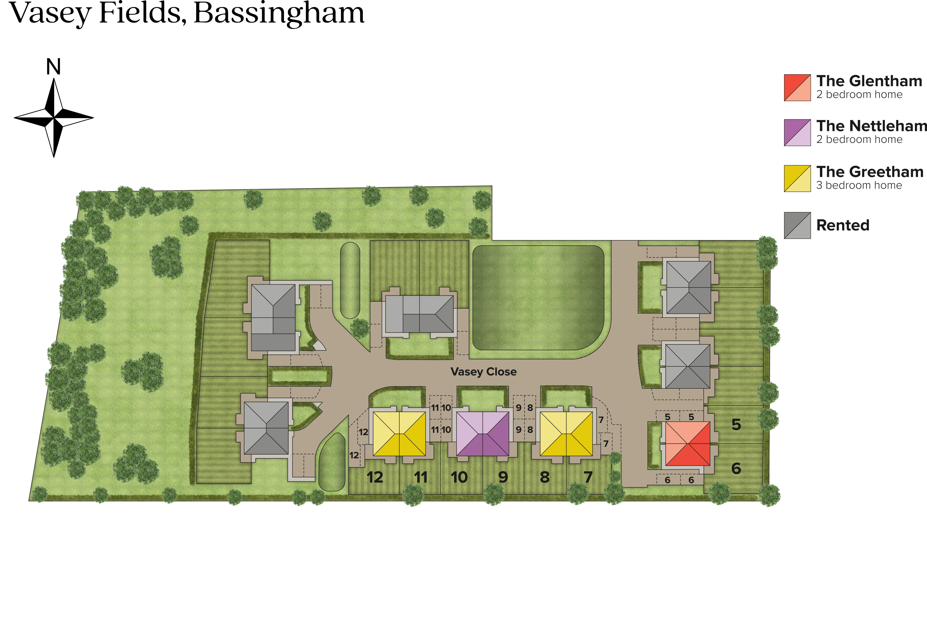 Vasey Fields site plan
