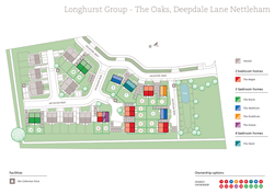 The Oaks development map