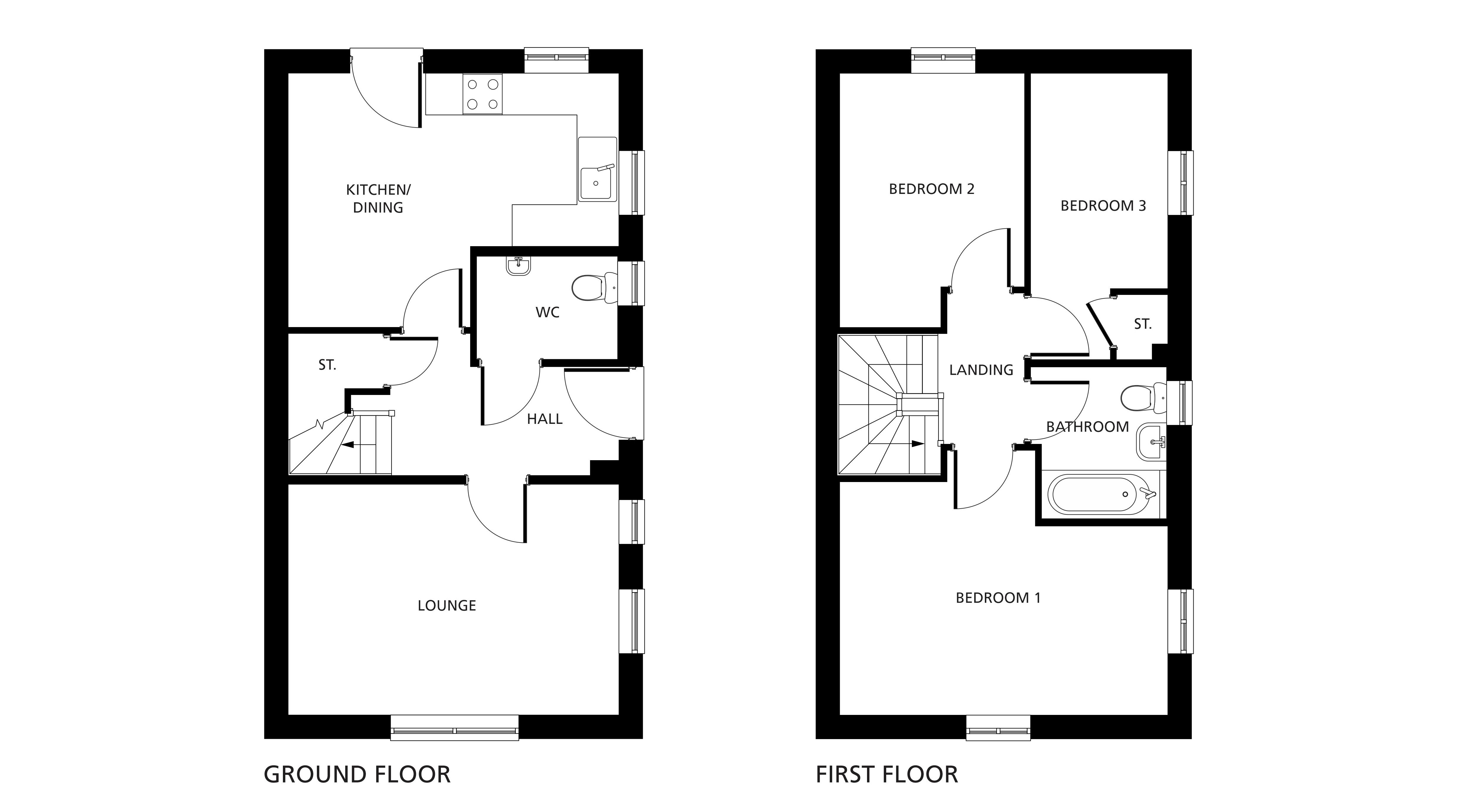 The Ashton floorplans