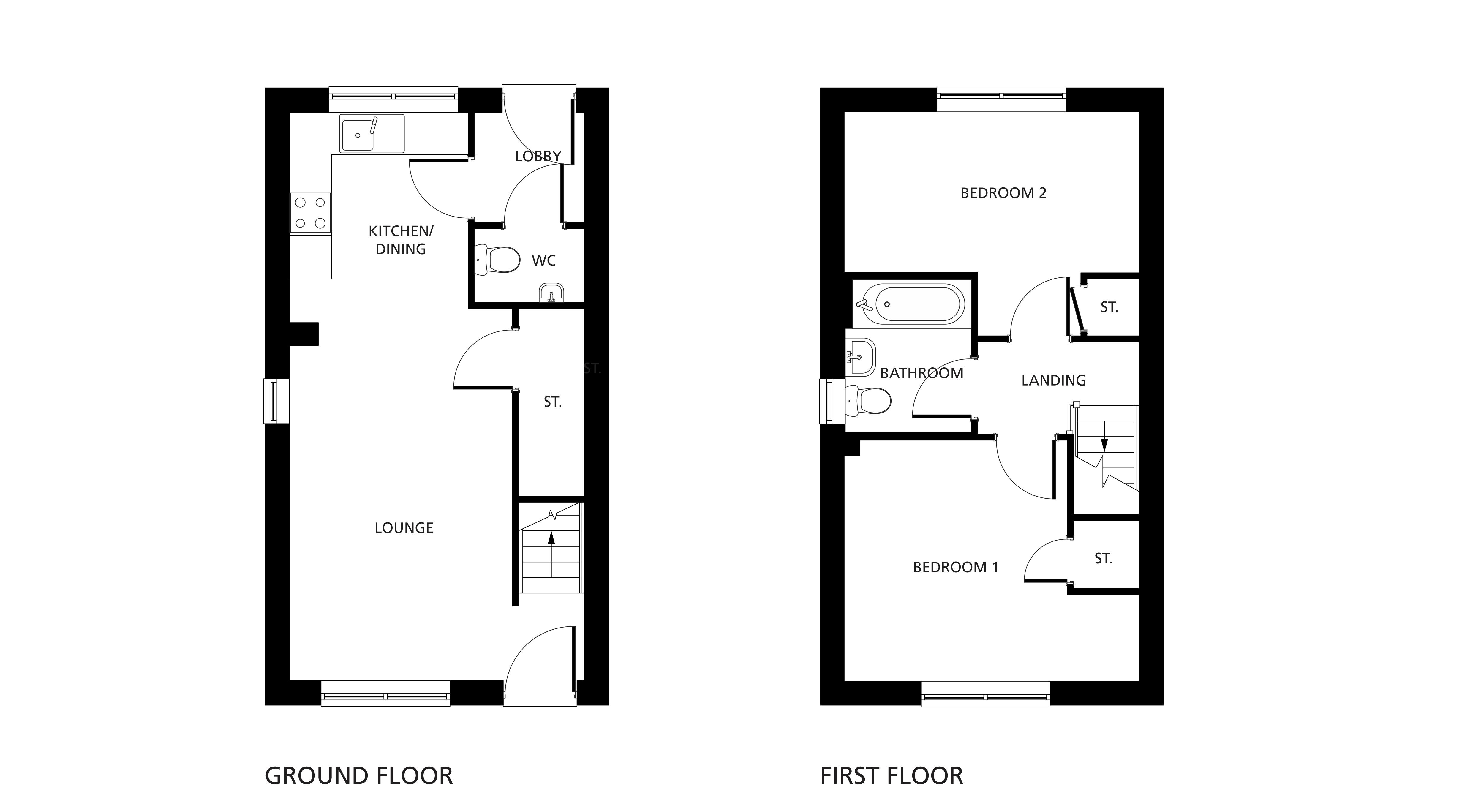The Brook floorplans