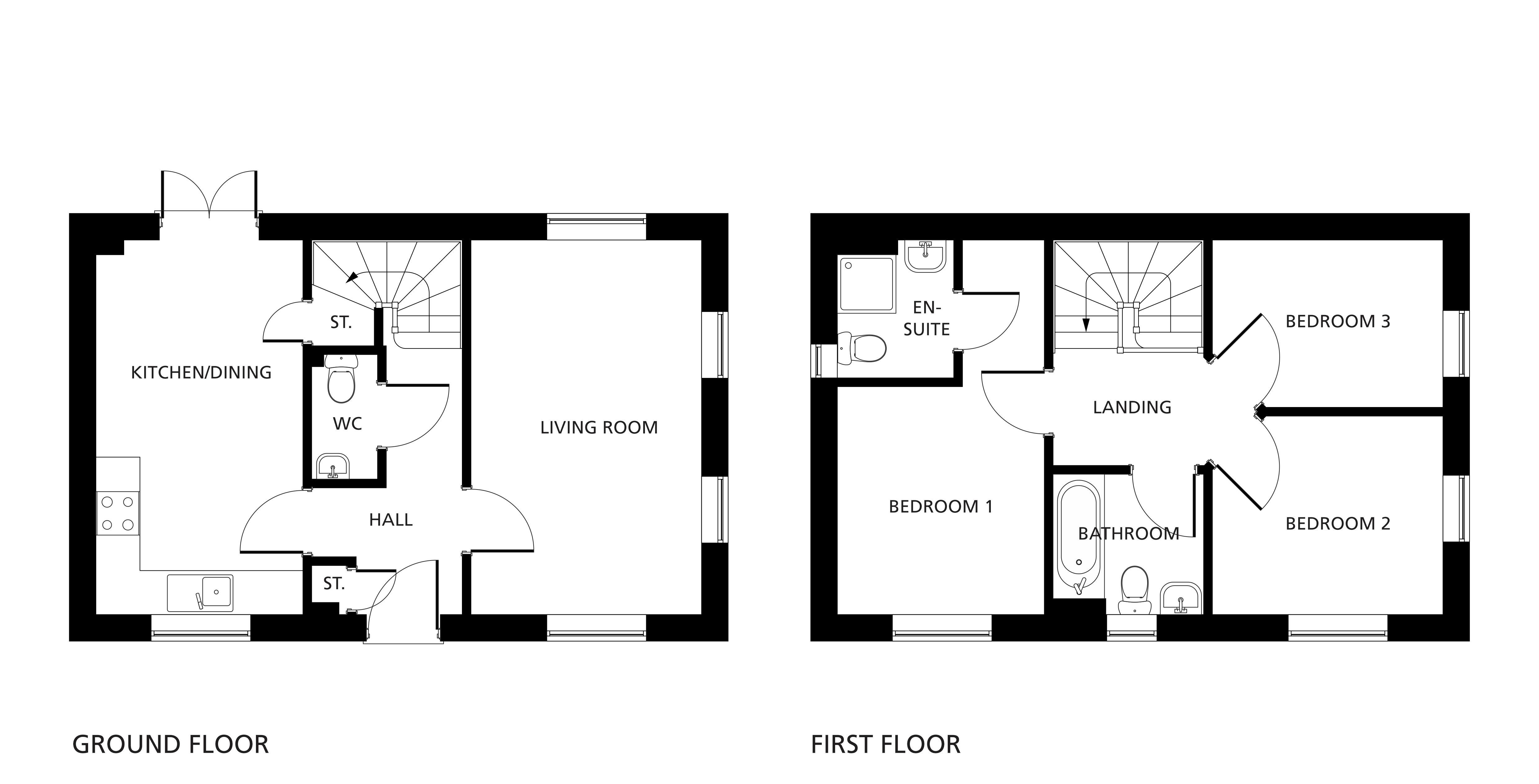 The Cherry floorplans