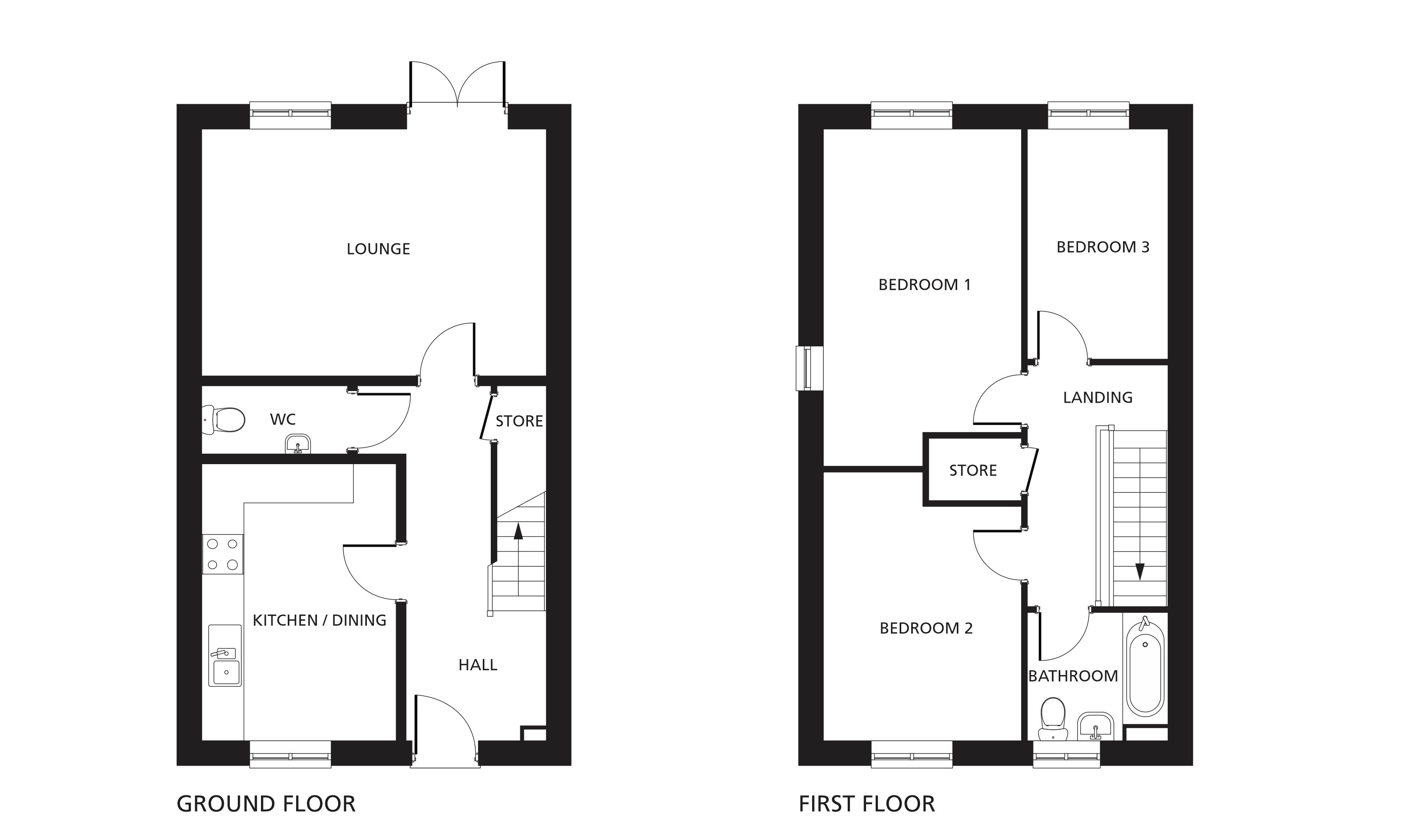The Goldcrest floorplans