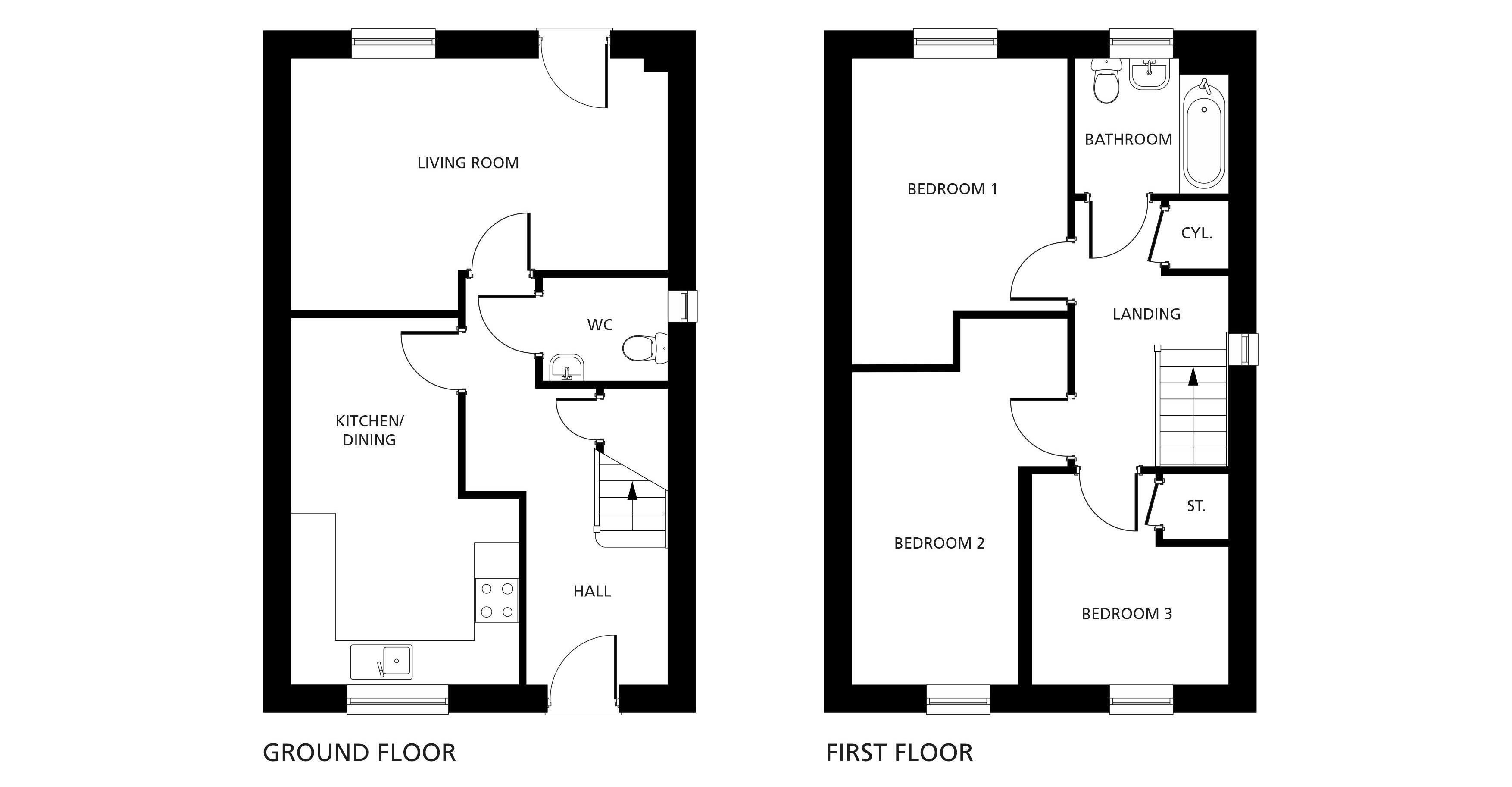 Plot 44 floorplans