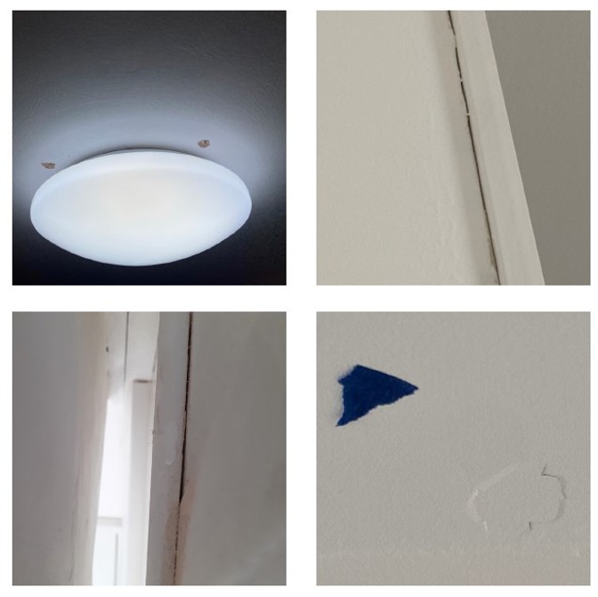Shrinkage and cracks