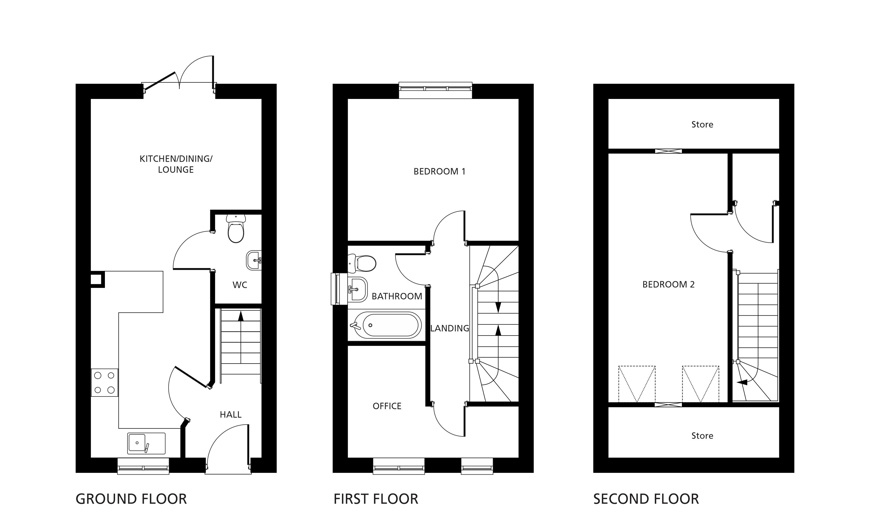 The Maulaney floorplans