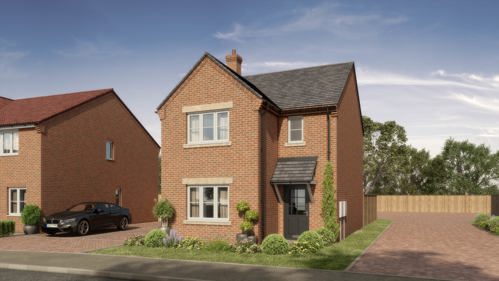 A CGI of a Shard Ownership Home at Manthorpe Chase