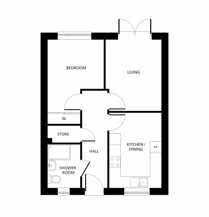 The Oak floorplans
