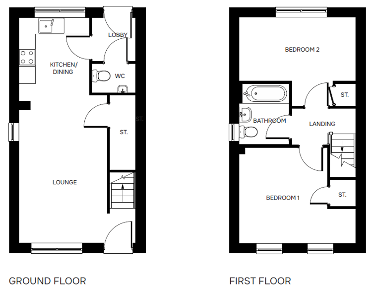 The Knighton floorplans