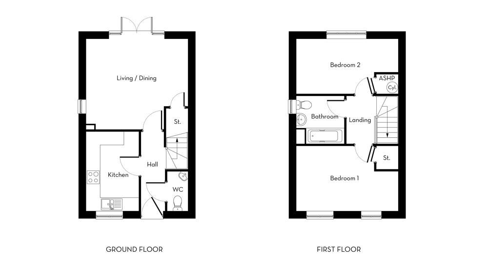 The Redwood floor plans