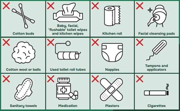 What not to flush