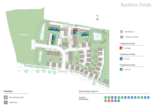 Buckton Fields site map