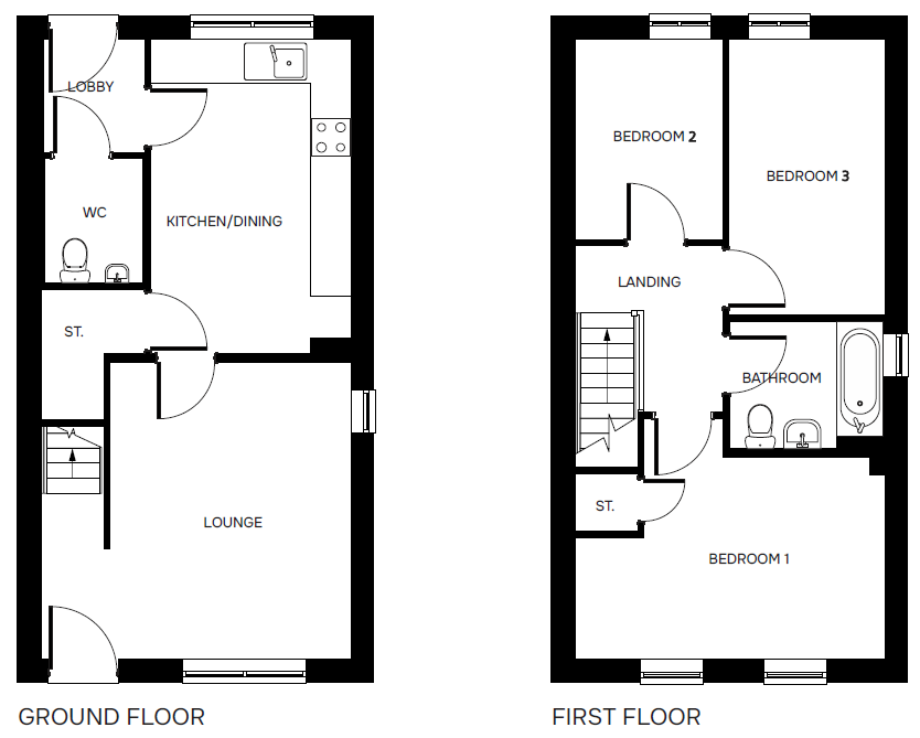 The Aylestone floorplans