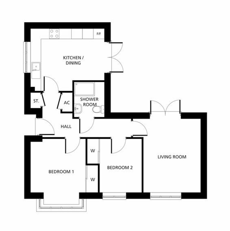 The Willow floorplans